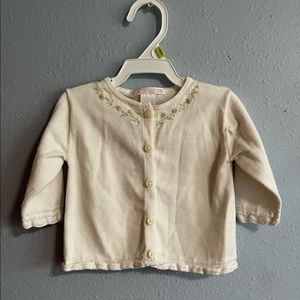 Janie and Jack Baby Girl Easter Cardigan. Size 3-6 months